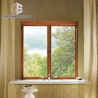 alu-clad oak wood French push out casement window - Doorwin Group Windows & Doors
