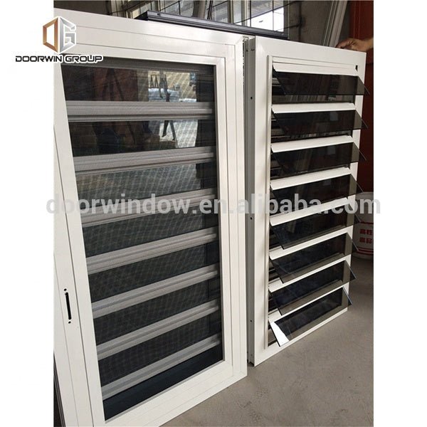 Aluminium frame adjustable louver window blind / aluminum window louver price of glass louver by Doorwin — product image 7