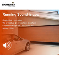 Aluminum alloy tempered frosted glass combination automatic lift garage door — thumbnail 6