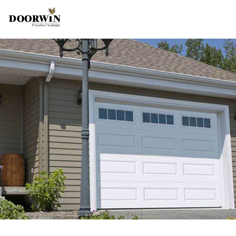 Aluminum alloy tempered frosted glass combination automatic lift garage door — product image 2