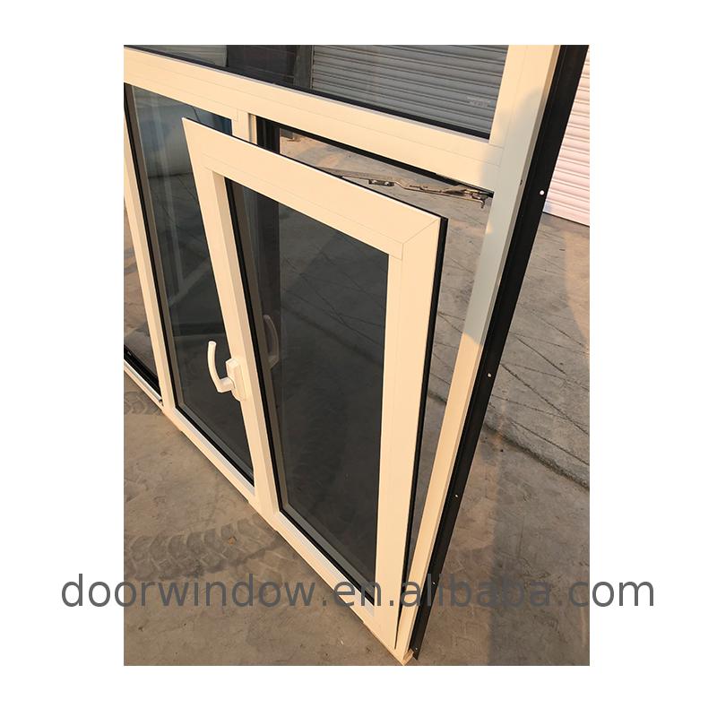 Aluminum aluminium windows black powder coating double glazed doors and window - Doorwin Group Windows & Doors