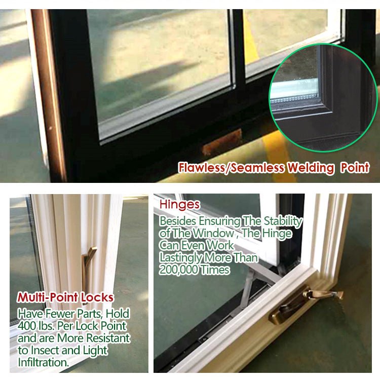 Aluminum american crank casement window - Doorwin Group Windows & Doors