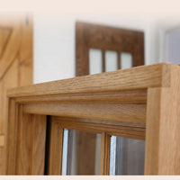aluminum clad oak wood crank casement window for house by Doorwin — thumbnail 7