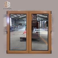 Aluminum clad oak wood French push out casement window - Doorwin Group Windows & Doors