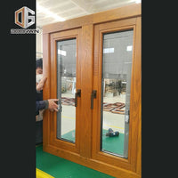 Aluminum clad oak wood French push out casement window - Doorwin Group Windows & Doors