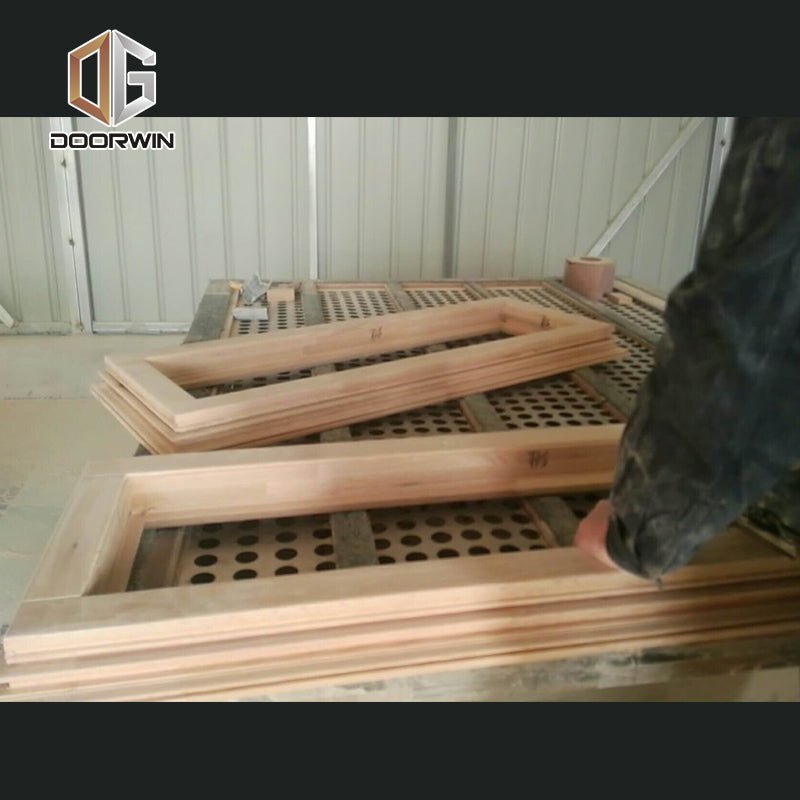 Aluminum clad oak wood French push out casement window - Doorwin Group Windows & Doors