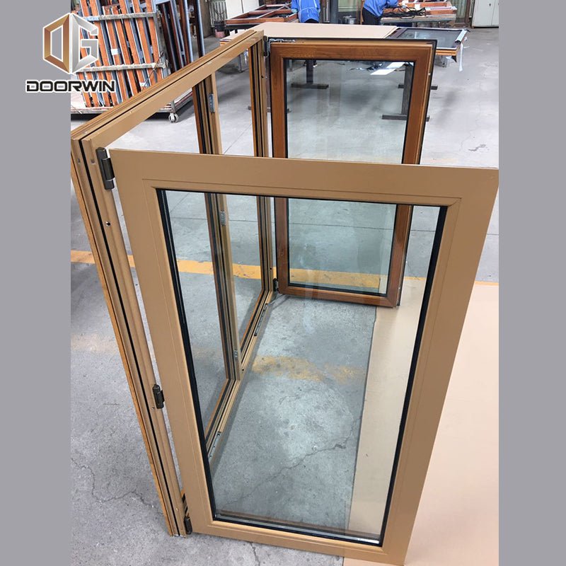 Aluminum clad oak wood French push out casement window - Doorwin Group Windows & Doors