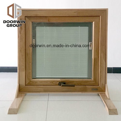 Aluminum Clad Wood Casement Window Built-in Blinds Integral Shutter Inward Opening Double Tempered Glass Window - China Aluminum Window, Wood Aluminum Window — product image 0