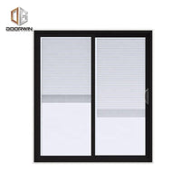 aluminum double open glass sliding door — thumbnail 1