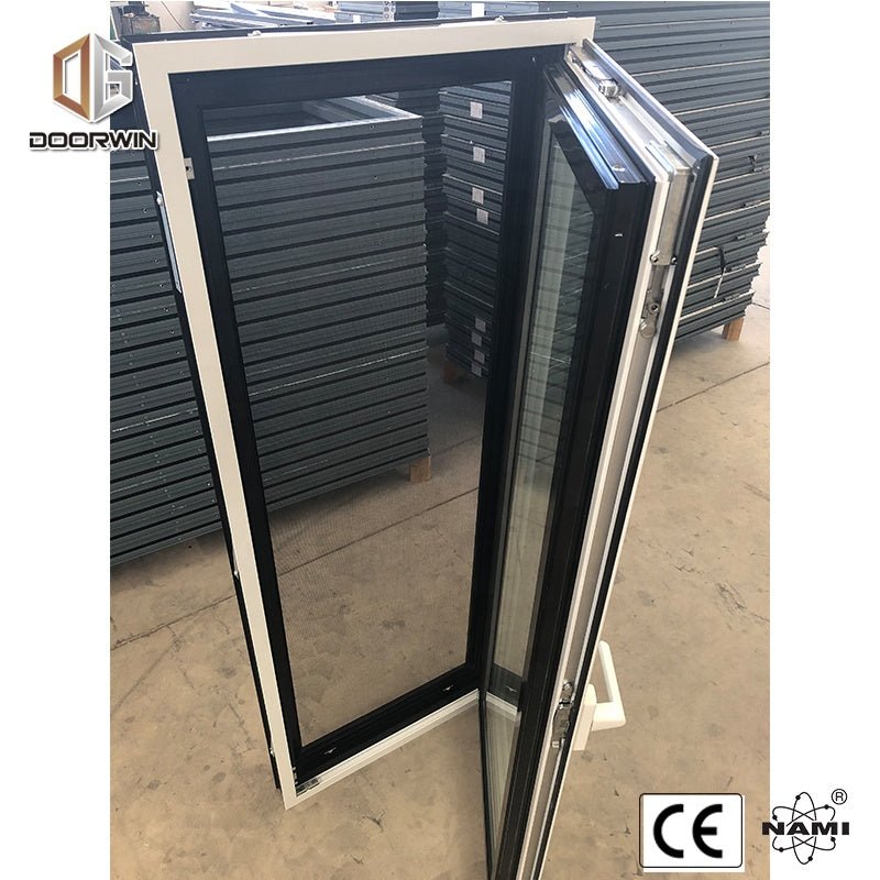 Aluminum double opening sides casement window with mosquito screen — product image 4
