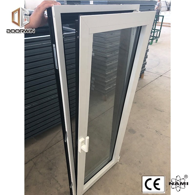 Aluminum double opening sides casement window with mosquito screen — product image 3