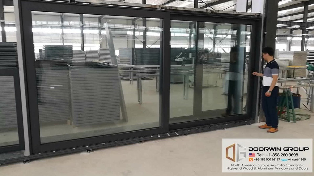 Aluminum frame sliding windows and doors with sound insulation low price door patio - Doorwin Group Windows & Doors