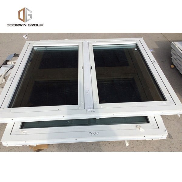 aluminum French outward opening window with reflective glass - Doorwin Group Windows & Doors