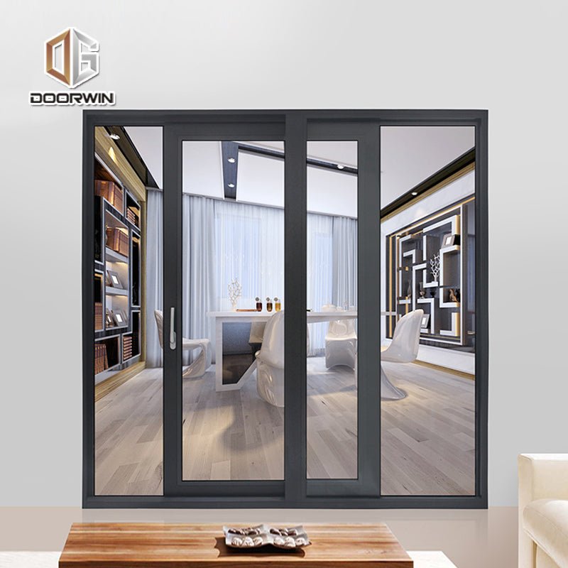 Aluminum sliding windows and doors with fly screen double tempered glass ce certificate - Doorwin Group Windows & Doors