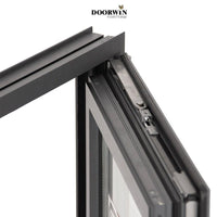 Aluminum slim frame windows for panoramic balcony double glazed window door export to USA - Doorwin Group Windows & Doors