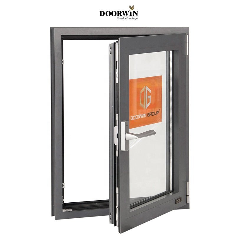 Aluminum slim frame windows for panoramic balcony double glazed window door export to USA - Doorwin Group Windows & Doors