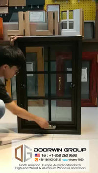 aluminum wood crank open casement window — thumbnail 2