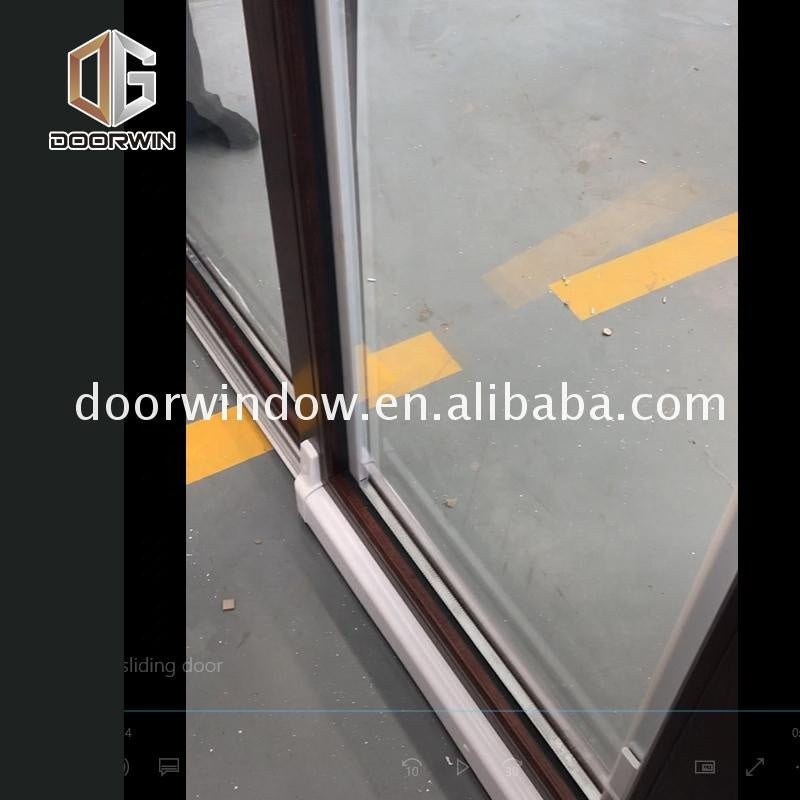aluminum wood frosted glass tilt sliding door - Doorwin Group Windows & Doors
