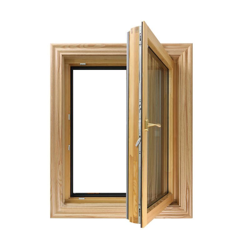 America NAMI Certified 2018 new arrival TEAK wood clad aluminum tilt and turn window for building by Doorwin — product image 1