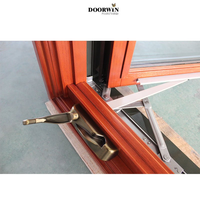 America NFRC standard Low-E glass radiation protection made in China top supplier push out swing wooden aluminum windows — product image 5