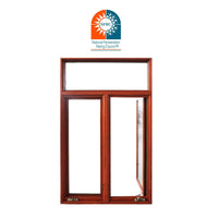 America NFRC standard Low-E glass radiation protection made in China top supplier push out swing wooden aluminum windows — thumbnail 4
