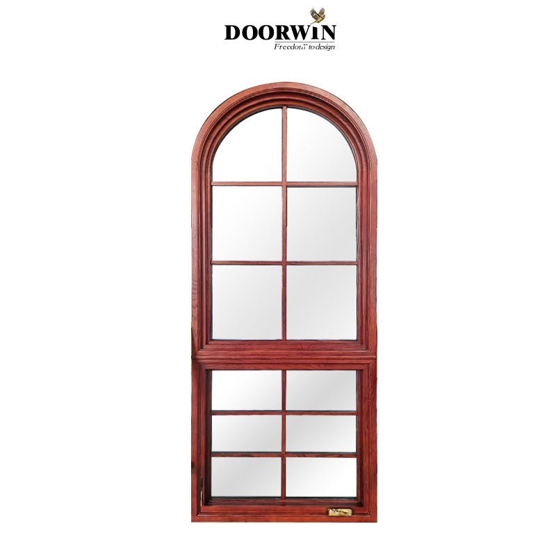 America NFRC standard Low-E glass radiation protection made in China top supplier push out swing wooden aluminum windows - Doorwin Group Windows & Doors