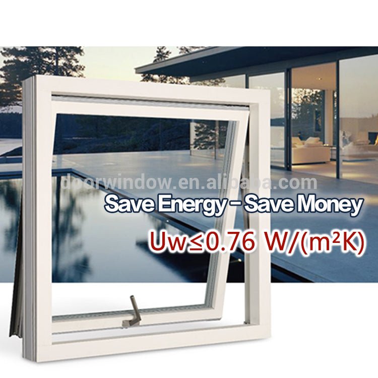 America standard aluminum awning top hung windows ventilation double window - Doorwin Group Windows & Doors