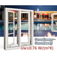 America standard aluminum awning top hung windows ventilation double window - Doorwin Group Windows & Doors
