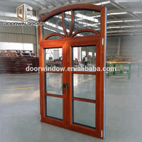 American arched top double layer tempered glass windows with grille design by Doorwin - Doorwin Group Windows & Doors