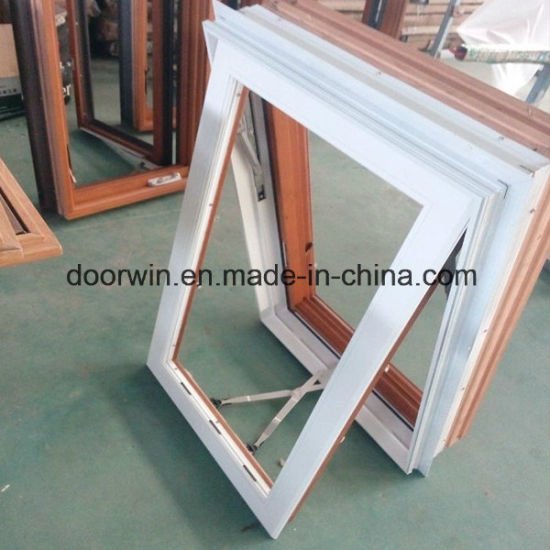 American Awning Window with Foldable Crank Handle, Timber Window with Exterior Aluminum Cladding - China Waterproof Window Screen, Window Designs Simple — product image 0