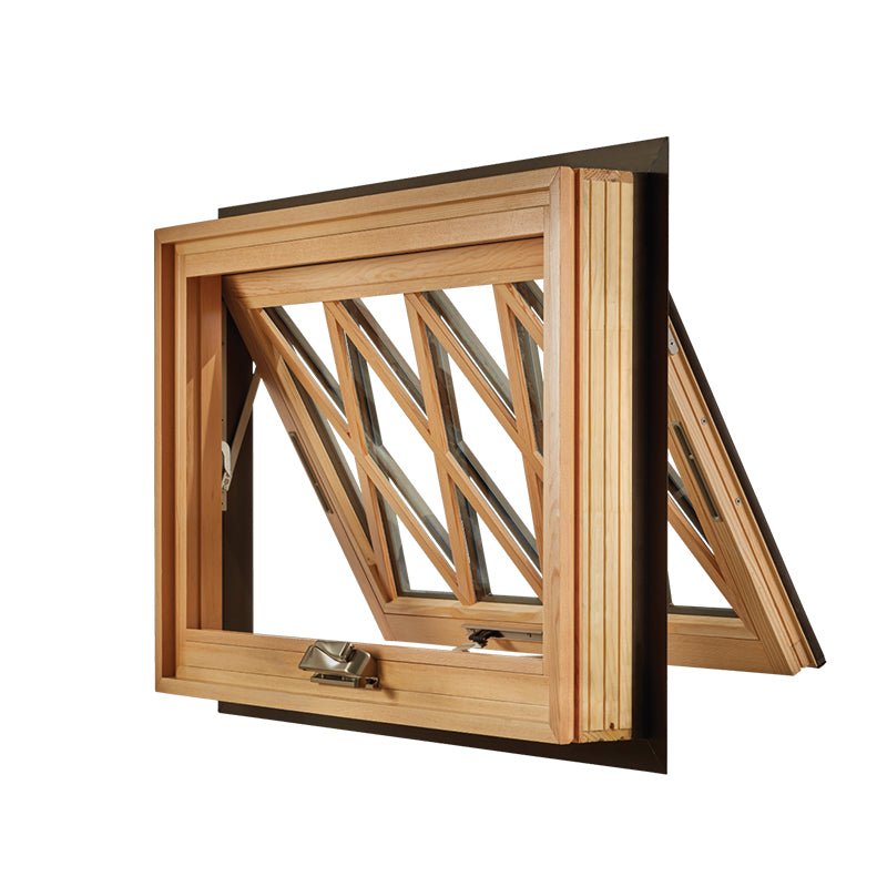 American Casement and Awning Window With Foldable crank handle, Timber Window With Exterior Aluminum Cladding03 - Doorwin Group Windows & Doors