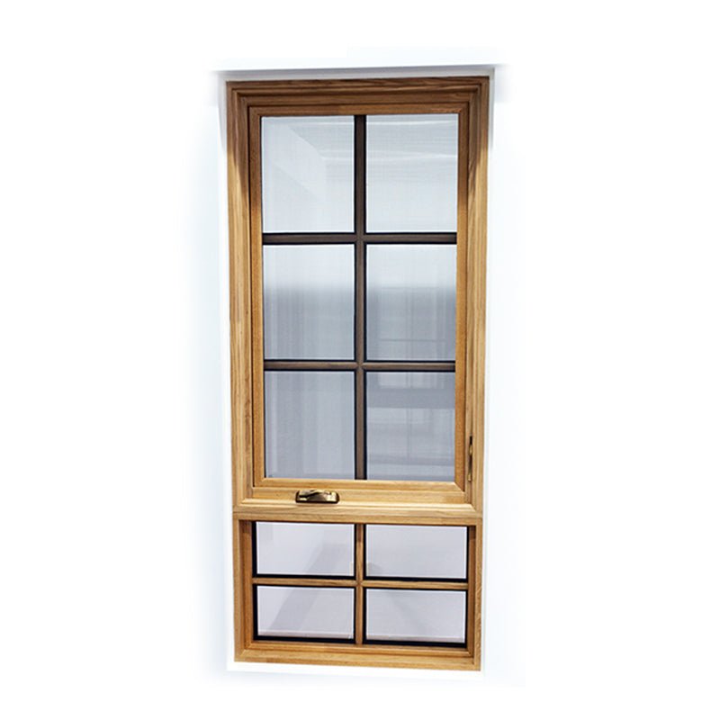 American Casement and Awning Window With Foldable crank handle, Timber Window With Exterior Aluminum Cladding03 - Doorwin Group Windows & Doors