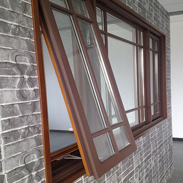 American Casement and Awning Window With Foldable crank handle, Timber Window With Exterior Aluminum Cladding03 - Doorwin Group Windows & Doors