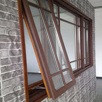 American Casement and Awning Window With Foldable crank handle, Timber Window With Exterior Aluminum Cladding03 - Doorwin Group Windows & Doors