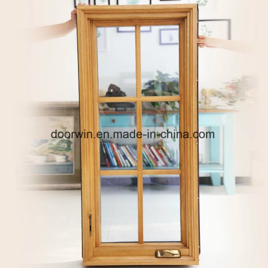 American Casement Window with Foldable Crank Handle, Aluminum Clad Solid Oak Wood - China Home Windows, French Windows — product image 0