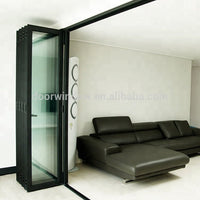 American Certified New product ideas 2018 waterproof double glass hidden folding door by Doorwin — thumbnail 6