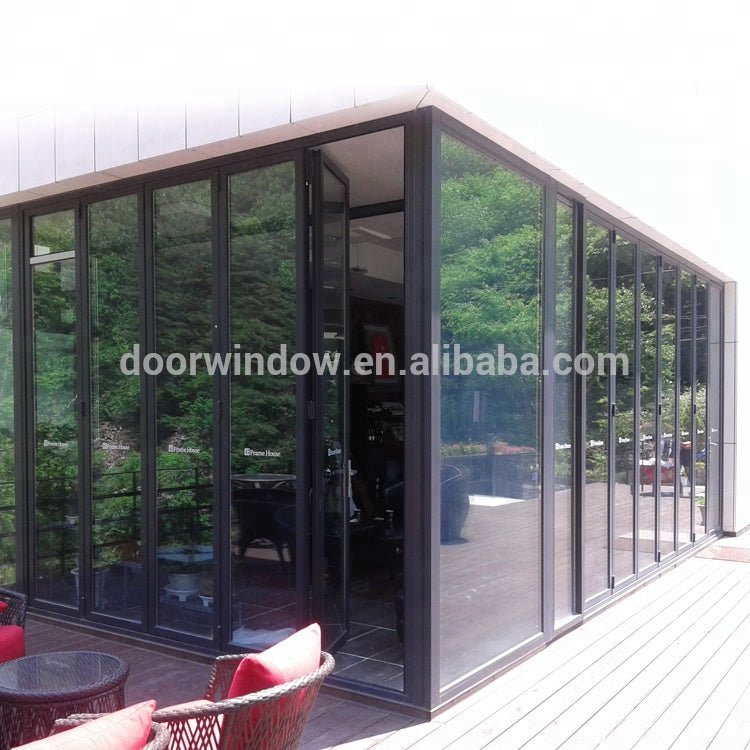 American Certified New product ideas 2018 waterproof double glass hidden folding door by Doorwin - Doorwin Group Windows & Doors