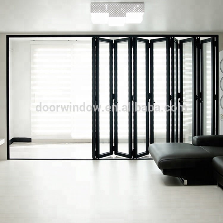 American Certified New product ideas 2018 waterproof double glass hidden folding door by Doorwin - Doorwin Group Windows & Doors