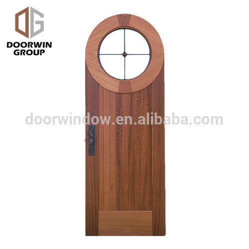 American glass doors lowes wooden house doors rustic alder cherry pine exterior wood front doors with frosted glass by Doorwin — product image 3