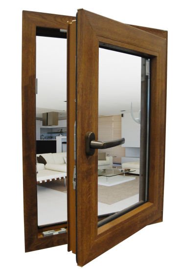 American High-End Villa Top Quality Durable Aluminum Wood Window with Double Glazing, Best Quality of Aluminum Wooden Windows - China Alu Wood Window, Alu Wood Windows — product image 0