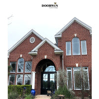 American hot sales vinyl thermal break aluminium double hung large pvc upvc windows for bathroom — thumbnail 1