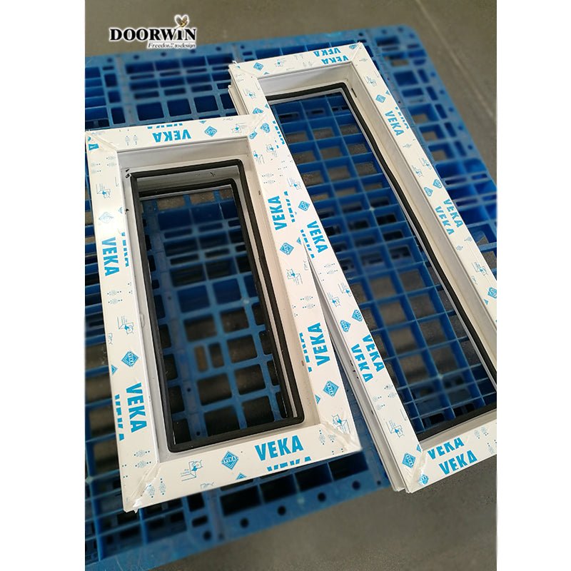 American hot sales vinyl thermal break aluminium double hung large pvc upvc windows for bathroom - Doorwin Group Windows & Doors
