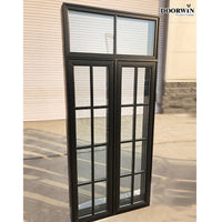 American House Solid Wood  Grill Design Swing Out Crank Casement Window with Fly Screen — thumbnail 6