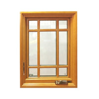 American NAMI Certified insulation timber Residential glass operable cranks casement windows by Doorwin on Alibaba — thumbnail 1