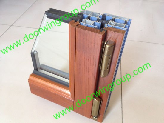 American Oak Wood Aluminum Windows with Double Glazing - China Wood Aluminum, Wood Aluminum Windows — product image 0