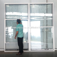 American Single double Hung Thermal Break Aluminum Window vertical sliding Sash Window by Doorwin — thumbnail 6