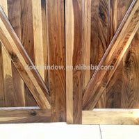 American style interior doors wood room door designs photo sliding barn door with track by Doorwin — thumbnail 3