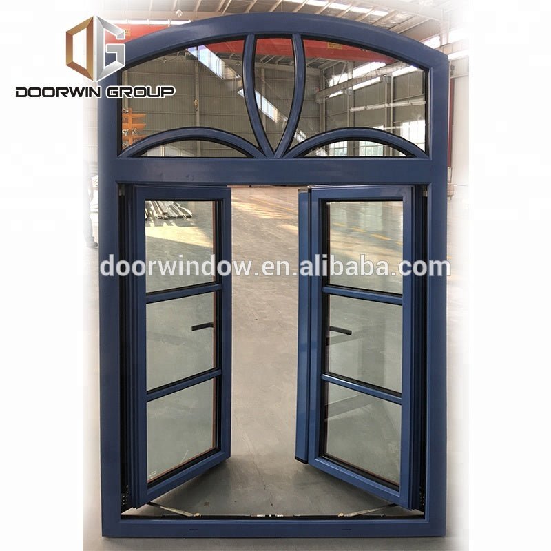 American style prehung arched casement with colonial bars inward opening french windowsby Doorwin - Doorwin Group Windows & Doors