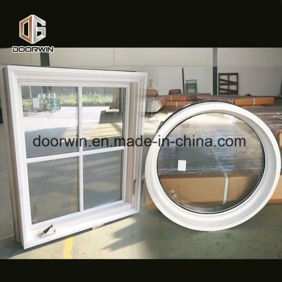 American White Crank Casement Window with Grill Design - China Latest Window Designs, Wood Windows — product image 0