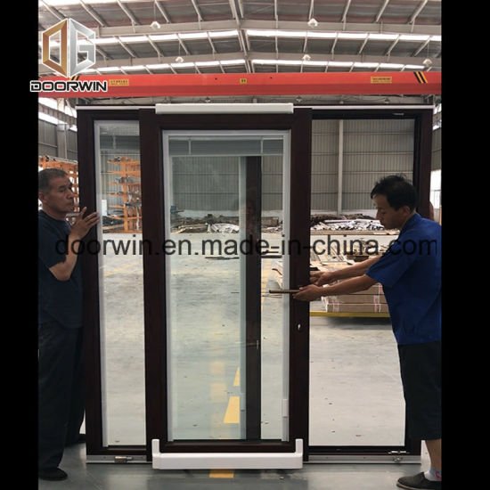 Anodizing Aluminum Solid Teak&Oak Wood Patio Glass Door - China Aluminum Patio Door, Wood Patio Door — product image 0